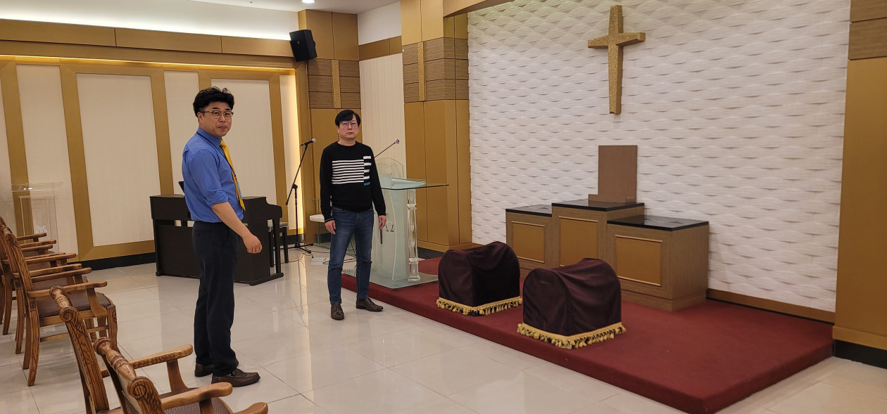 장례식장 예배실 안내 실습 